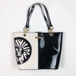 Anne Klein | Double Trouble Tote | Black and Cream